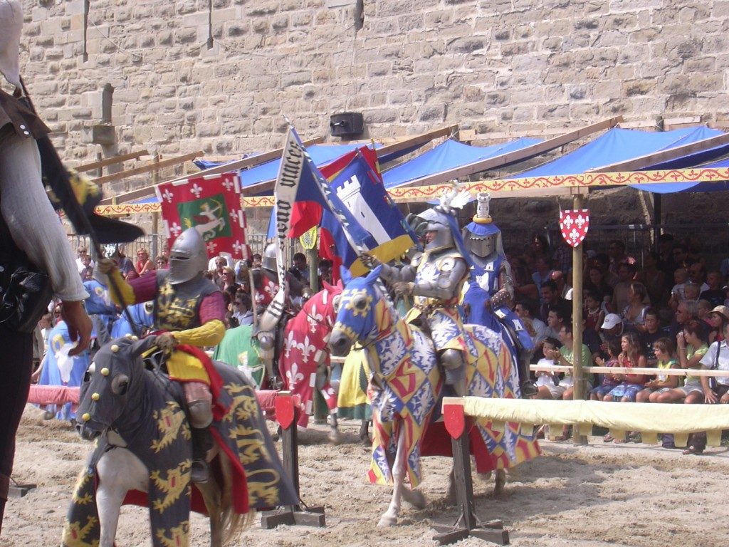 animation joutes dans la cité médiévale de Carcassonne