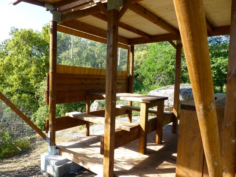 cabane sur pilotis camping carcassonne