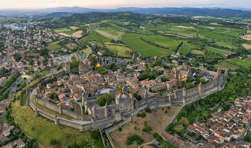 Carcassonne vue du ciel