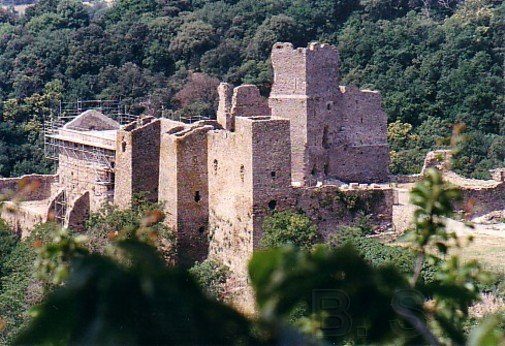 Saissac castle in the Aude department